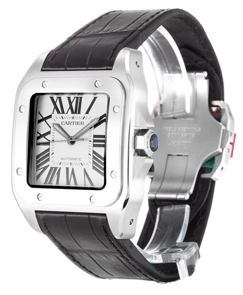 cartier santos 100 medium replica|cartier santos dial.